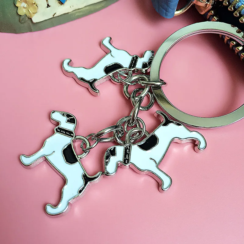 Английский брелок для ключей Foxhound с собакой на сумке автомобильный Chow подарочные