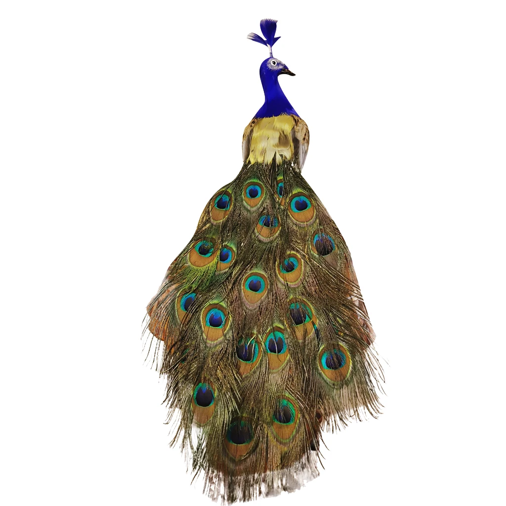10-Peacock as descr Искусственная птица Реалистичная пернатая таксидермия фигурка садовый декор, украшение - Цвет: 10-Peacock as descr