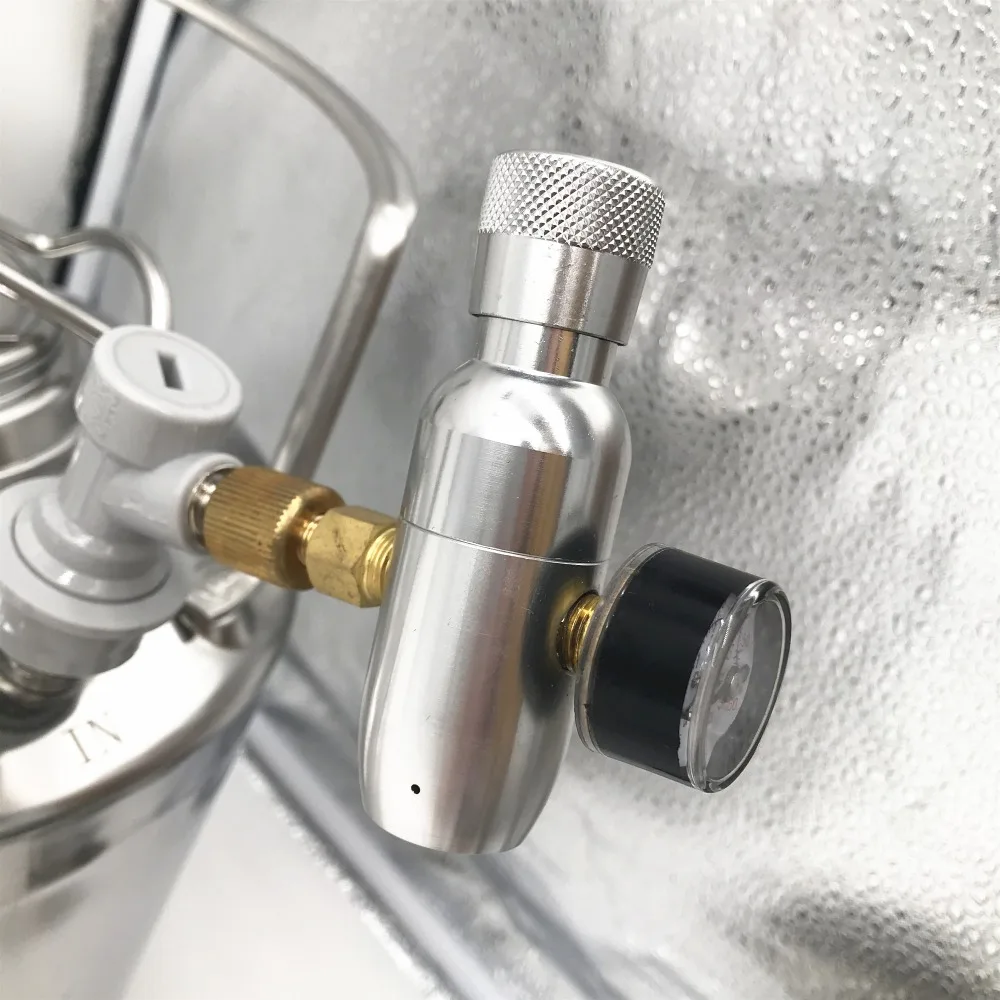 Homebrew регулируется CO2 Зарядное устройство комплект из анодированного алюминия Body3/" регулируется Портативный CO2 бочонок Зарядное устройство для доморощенного пивные аксессуары