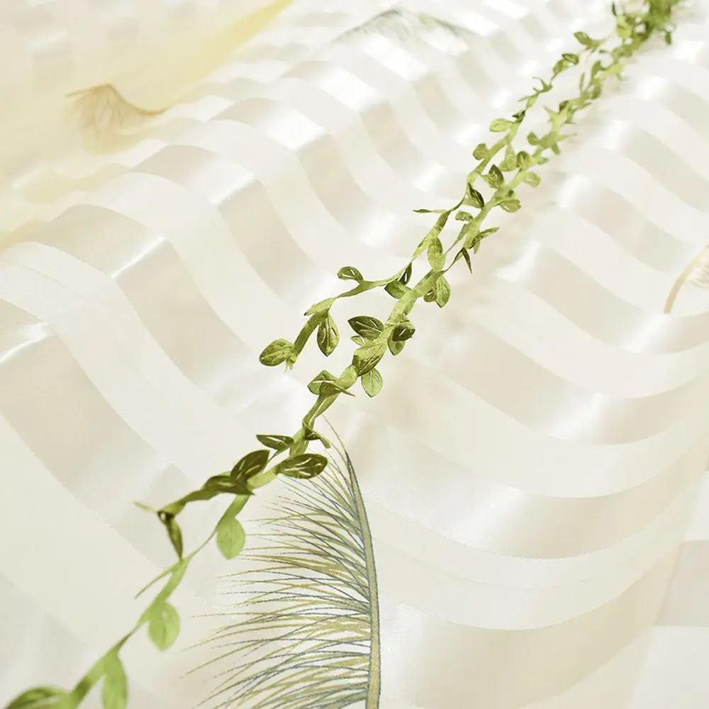 Шелковые листья ручной работы 5 метров искусственные зеленые для свадебного
