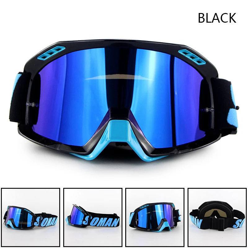 Soman SM15 мотоциклетный шлем, впитывающие пот очки для мотокросса, мотогонок Gafas