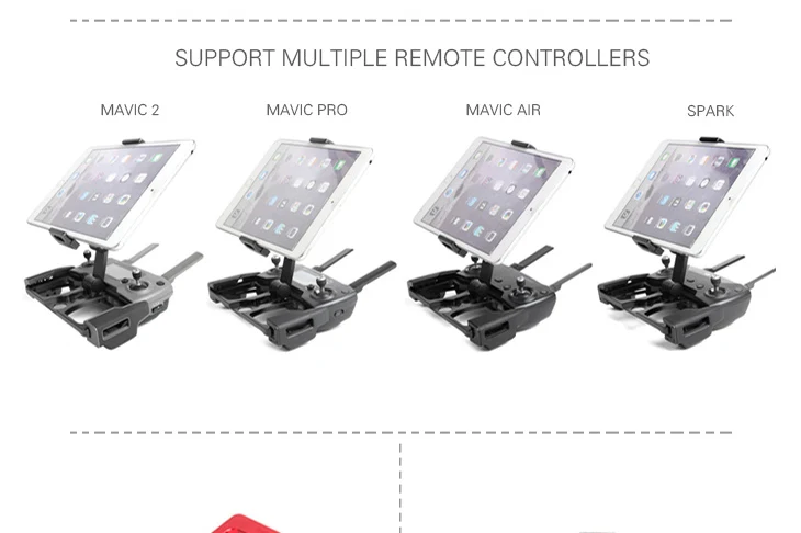 Sunnylife DJI Mavic 2 Обновление планшеты держатель телефона w металлический зажим подставка для DJI Mavic 2 Pro дистанционное зажигание воздуха крепление для ipad телефона