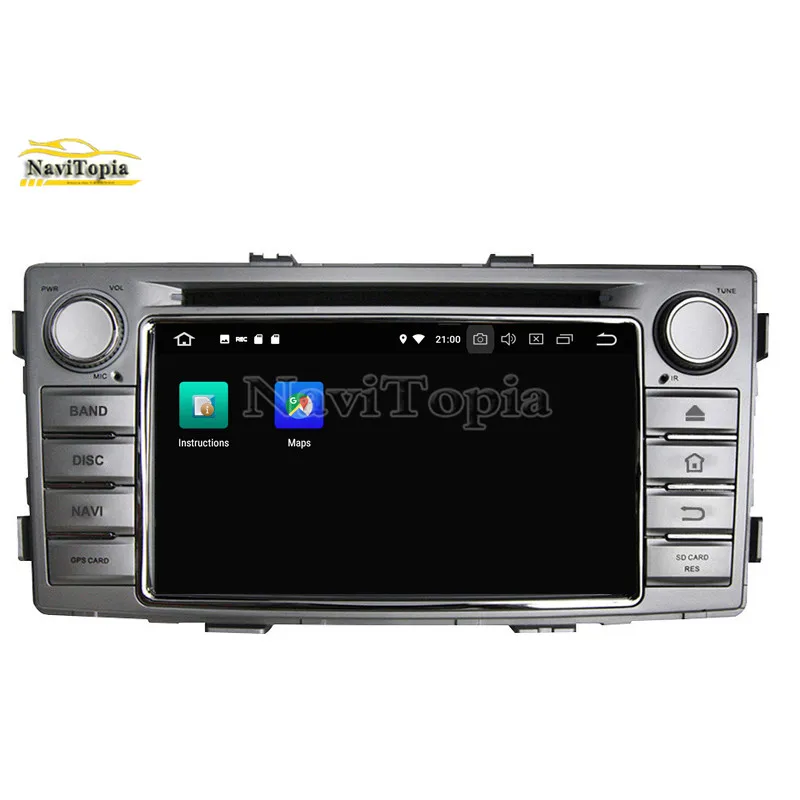NAVITOPIA 6 2 дюймов 4G + 64G Восьмиядерный Android 9 0 автомобильный dvd плеер для Toyota Hilux 2012