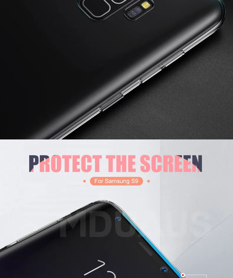Ультратонкий Мягкий Прозрачный чехол из ТПУ для samsung Galaxy S9 S8 S10 Plus S10e S7 Edge Note 8 9 прозрачный силиконовый чехол для телефона s