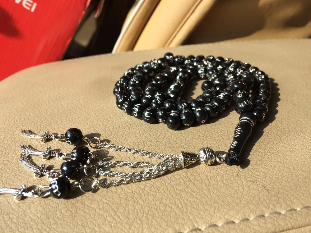 Zulfiqar меч имама Али ювелирные изделия и ожерелье молитвенные бусы tesbih misbaha tasbih masbaha subha Шарм Ислам подарок tespeeh sibha