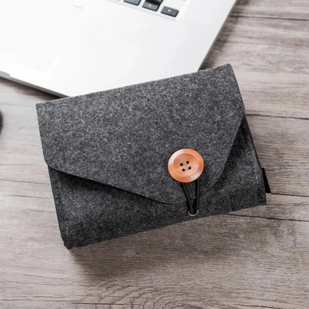 1 шт. фетровая сумка для хранения USB-кабелей и мышей | Дом сад