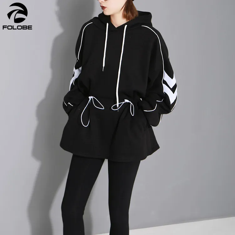 FOLOBE осенне зимние модные черные бордовые Свитера Женские повседневные толстовки