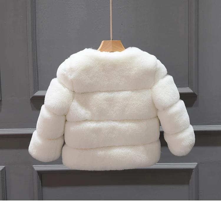 Winter Girls faux fur Coats fashion Children winter Jackets for girls clothes Kids Outerwear fur Jackets warm princess coat