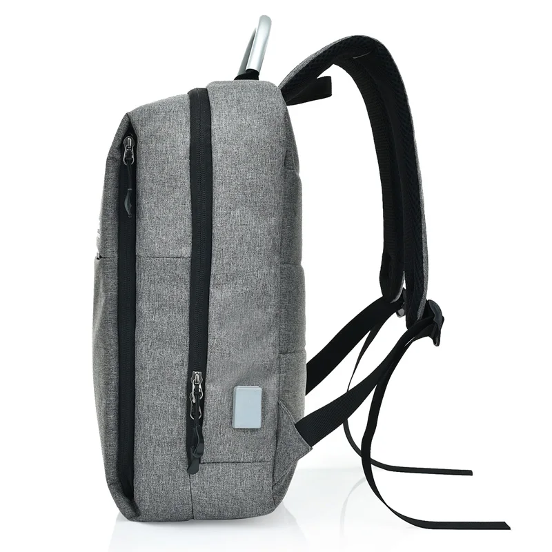 Мужской рюкзак для ноутбука школьная сумка деловая с USB зарядным устройством