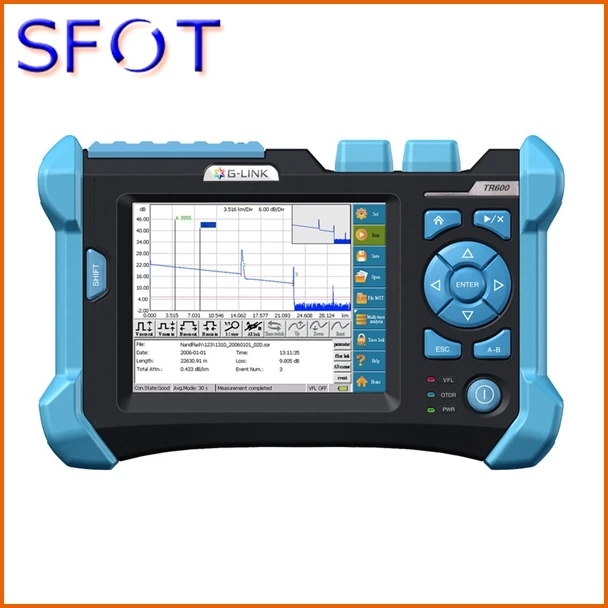 OTDR TR600 PON с 1310/1550SMF + 1625SMF функция определения местоположения визуального