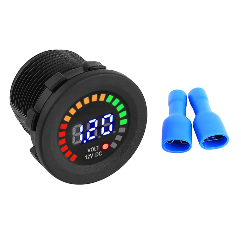 Светодиодный вольтметр для мотоцикла 12 В водонепроницаемый|voltmeter waterproof|voltmeter