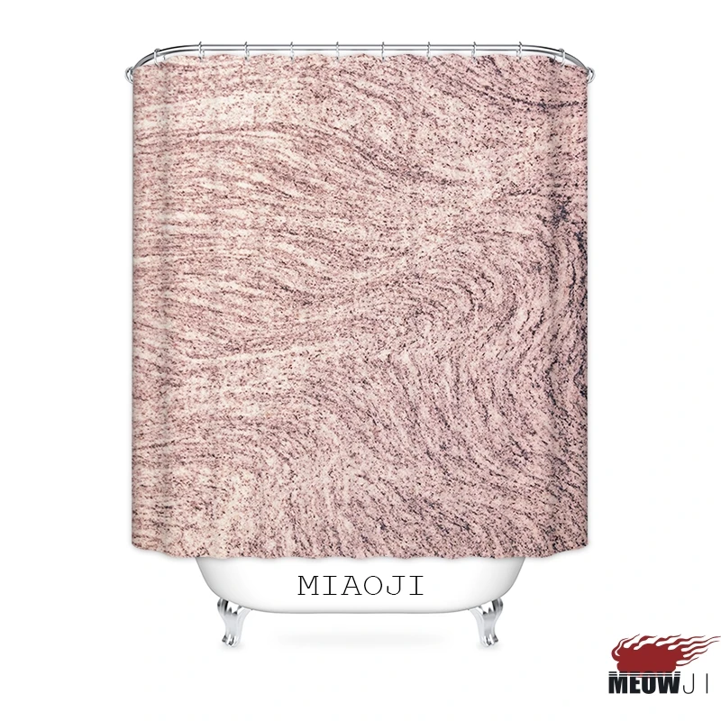 [MIAOJI] загадочная зеленая золотая линия занавеска для душа разные размеры Mildewproof водонепроницаемые занавески для ванной комнаты - Цвет: R