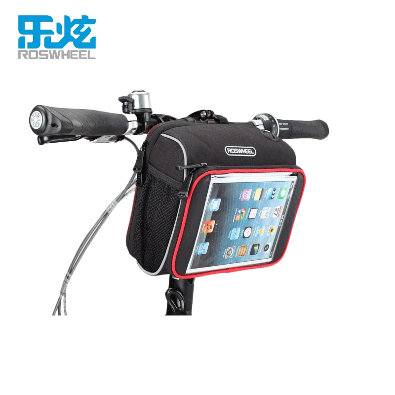 Сумка для велосипеда ROSWHEEL велосипедная сумка руля ipad mini 7 8 дюймов|bag pannier|bag