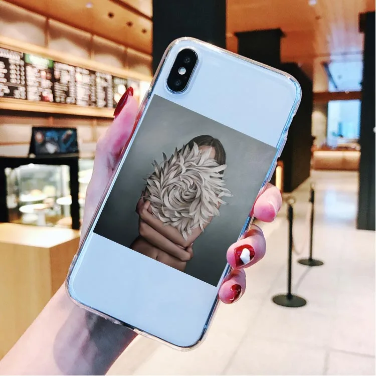 Модный эстетический сексуальный силиконовый чехол для iPhone X 5 5S SE 6 6splus 7 8 Plus XR XS