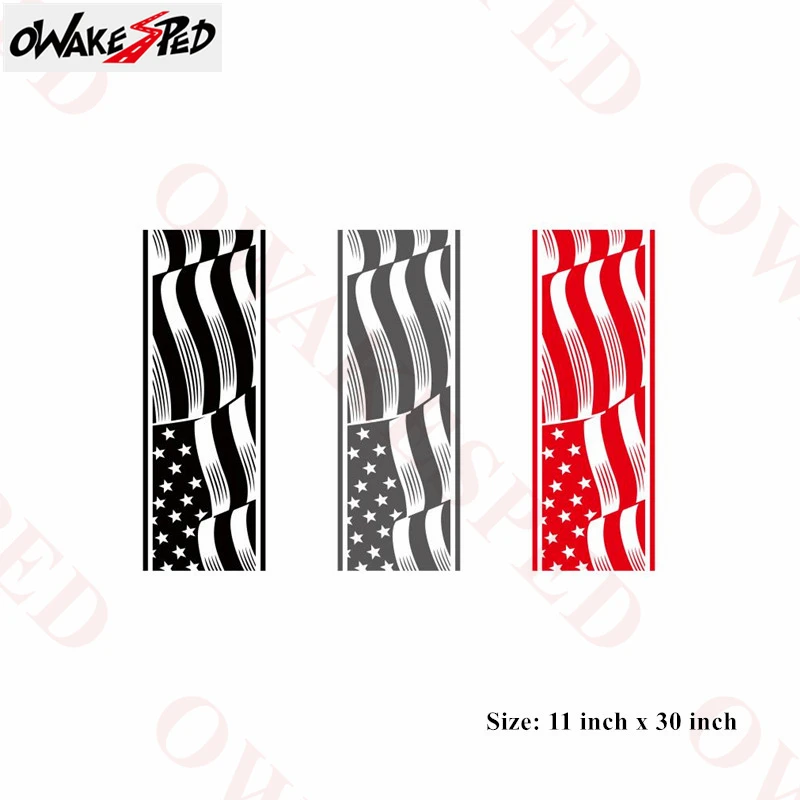 1pcs American Flag Graphics Decal Pick Up Truck Tailgate Sticker Car Tail Decals For Ford F-150 ISUZU Chevrolet Mitsubishi GMC | Автомобили