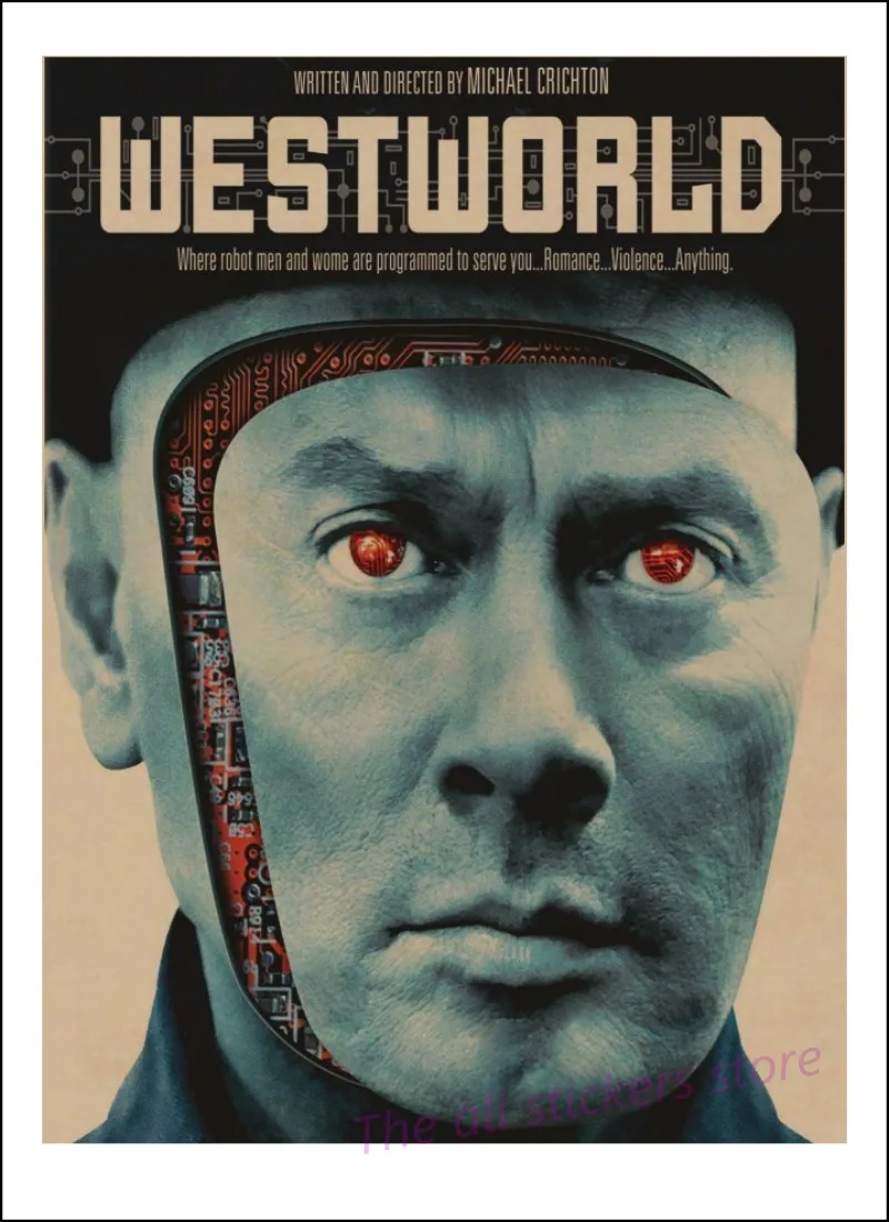 Hbo Westworld в винтажном стиле Плакаты. ретро плакат крафт бумага Бумага ручной