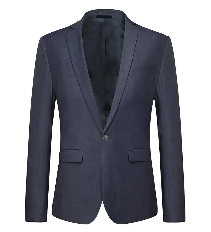 Blazer YUNCLOS мужские классические пиджаки винтажное торжественное платье блейзер и брюки приталенный костюм на одной пуговице блейзеры мужской костюм блейзеры куртки - Цвет: Blazer
