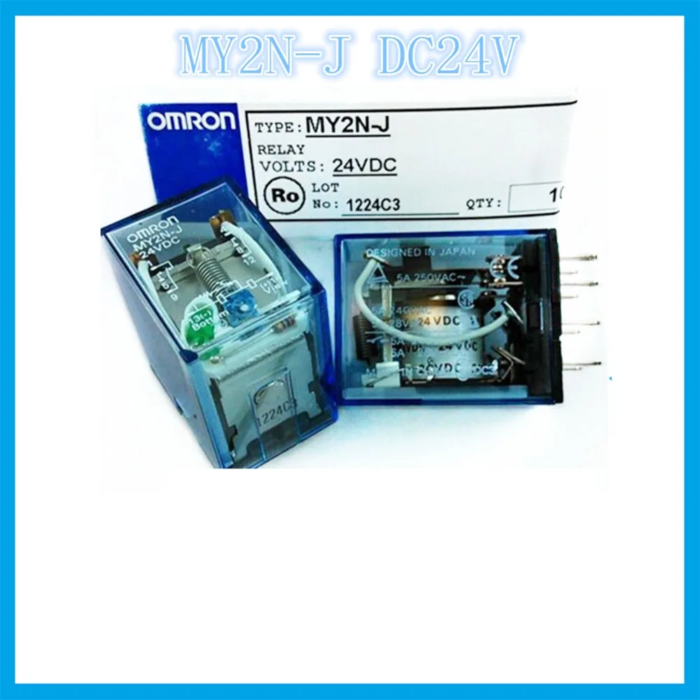 MY2NJ MY2N-J DC24V 24VDC 2A2B 5A OMRON Реле два открытых двух закрытых 14 игольчатых электронных