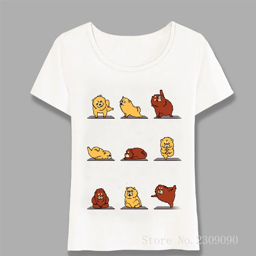 I Love My Chow Dog Yo Ga дизайнерская футболка забавная женская повседневные женские топы