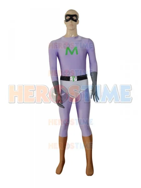 Костюм на заказ Mysterion фиолетовый костюм супергероя из спандекса с накидкой