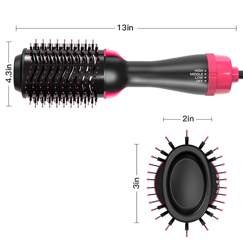 Hot Sale One Step Hair Dryer Comb Volumizer Brush Straightener Curler+Sleep Cap+2pcs Wig Rope JLRS 2019 | Красота и здоровье