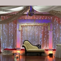 top selling led light for table skirt backdrop curtain ceiling drape wedding party decoration