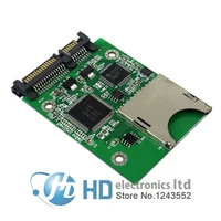 free shipping sd sdhc secure digital mmc memory card to 715p sata serial ata converter adapter