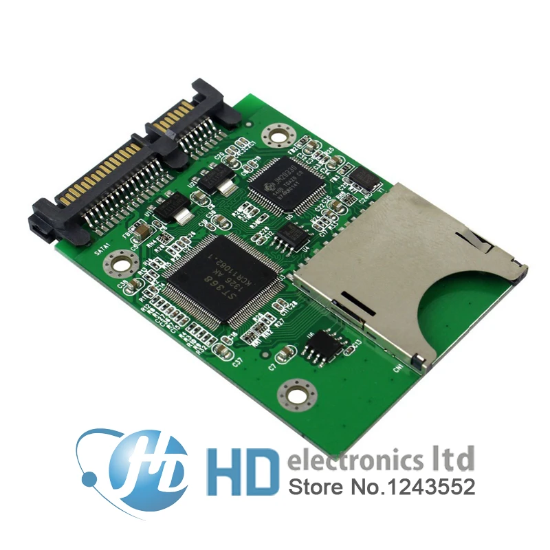 Бесплатная доставка SD SDHC Secure Digital MMC карта памяти до 7 + 15P SATA серийный