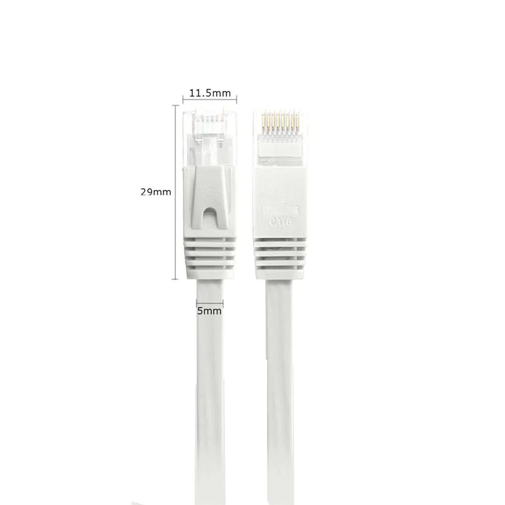 50 футов (15 метров) износостойкий плоский кабель RJ45 сеть локальная компьютерный Cat