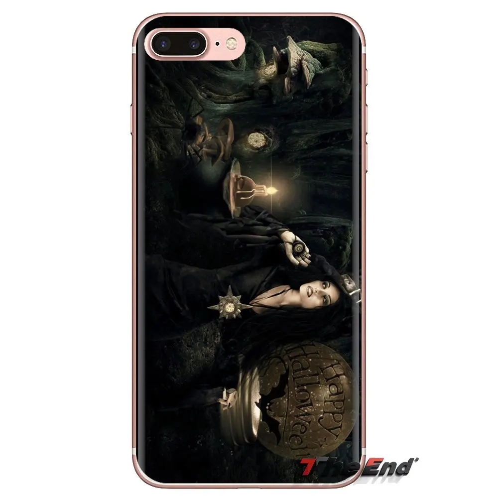 Прозрачный мягкий чехол для обложки ведьма колдунья искусство LG Spirit Motorola Moto X4 E4 E5