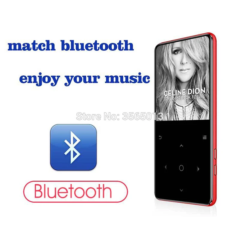 MP3 плеер bluetooth 16 ГБ с Динамик без потерь hifi MP 3 4 Алюминий Сплав тонкий walkman костюм