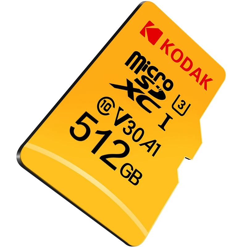 Оригинал Kodak 512 ГБ Micro SD карта класс 10 U3 4 K высокая скорость картао де Мемория флеш