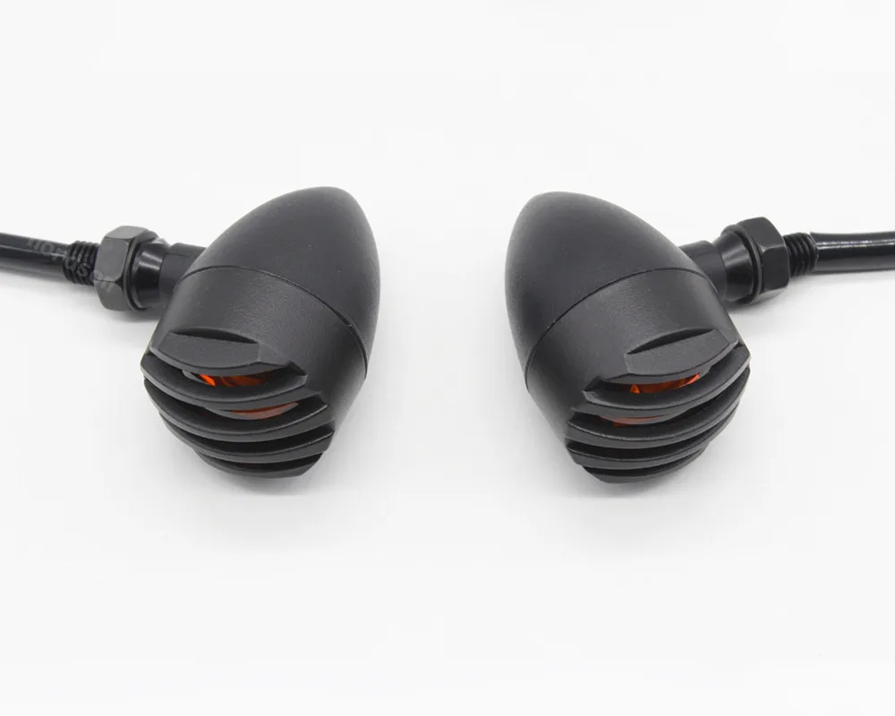 Мигающие сигнальные огни мотоцикла для Harley Honda Yamaha Kawasaki Suzuki BMW металлическая пуля