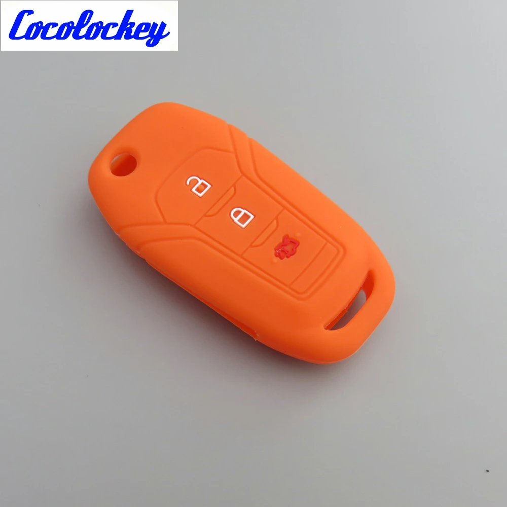 Cocolockey силиконовый чехол для автомобильного ключа Ford Fusion Mondeo EVEREST Ecosport Ranger Escape
