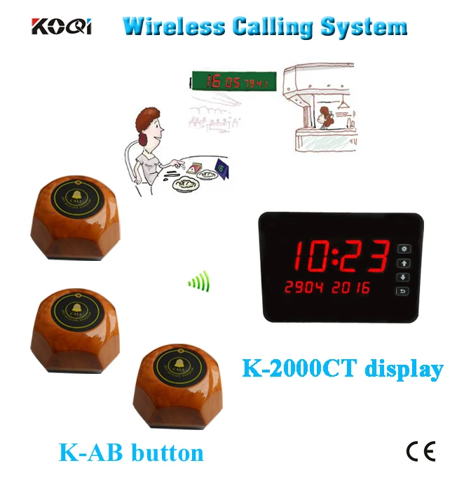 Клиентская система зуммера для вызова ресторана бренд ycall|waiter service calling system|restaurant