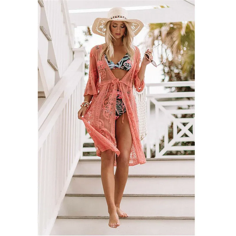 Сексуальное женское кружевное бикини с крючком накидка сексуальное летнее