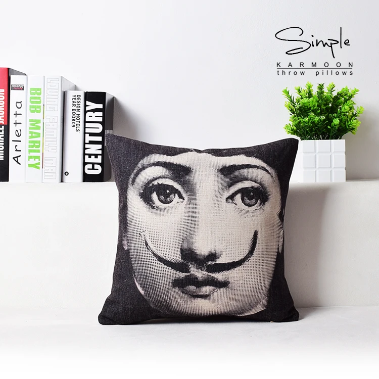 Нордические фигурки Fornasetti Art Master Home Декоративная Подушка плотная льняная наволочка диванная подушка