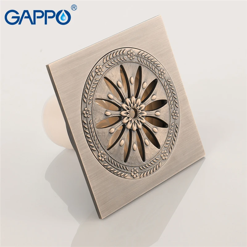 GAPPO дренаж Искусство Резной ванной душ Трап для пола Слив отходов анти-запах