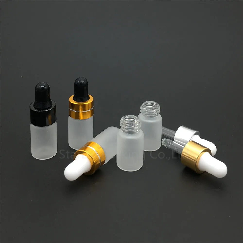 Пустая матовая стеклянная бутылка-капельница 3 мл мини-стеклянная бутылка куб. См