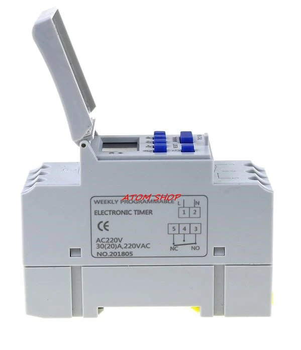 Цифровой программируемый таймер с DIN рейкой THC15A 220 В|220v din rail|digital programmable timerswitches |