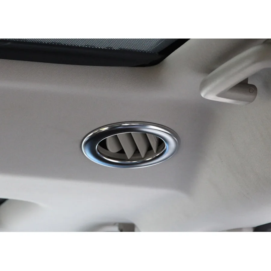 

YAQUICKA 2pcs/set Car Interior Roof Air Outlet Vent Ring Trim Sticker For Land Rover Discovery 4 LR4 2010-2016 Accessories
