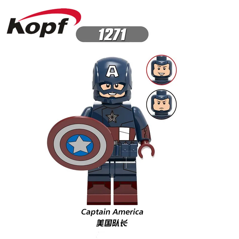 1271 Without Box X0259 Одиночная Распродажа супер герои Мстители 4 эндшпиль Капитан Америка соколиный глаз, Черная Вдова Тор строительные блоки подарок для детей игрушки - Цвет: 1271 Without Box