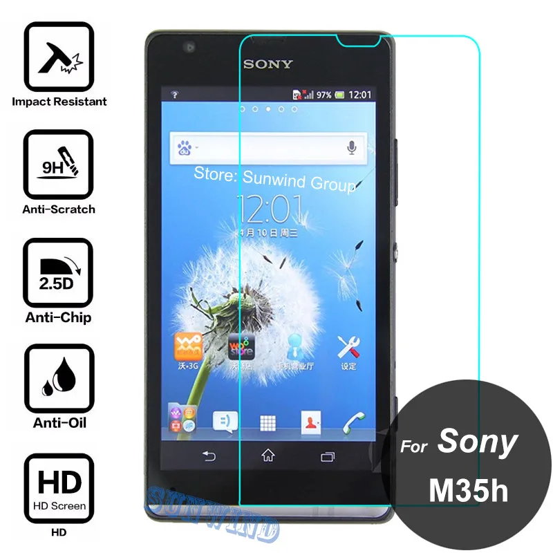 0 26 мм 9 H закаленное Стекло пленка для sony Xperia SP M35H M35T M35C C5302 C5303 C5306 ЖК дисплей Экран