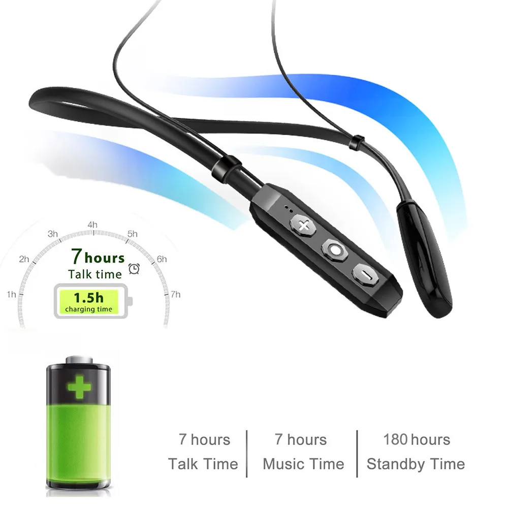 Беспроводная гарнитура VOBERRY Bluetooth 4,2 CVC6.0 технология шумоподавления IPX Водонепроницаемая технология HD микрофон