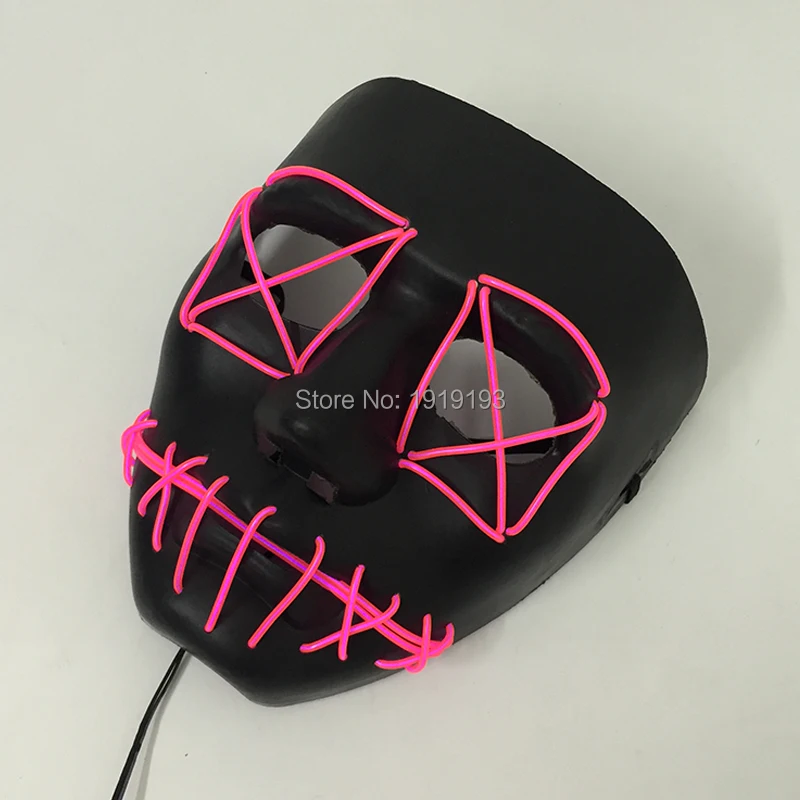 Hollaween EL неон со светодиодной прошивкой глаза костюм монстра маска аксессуар для