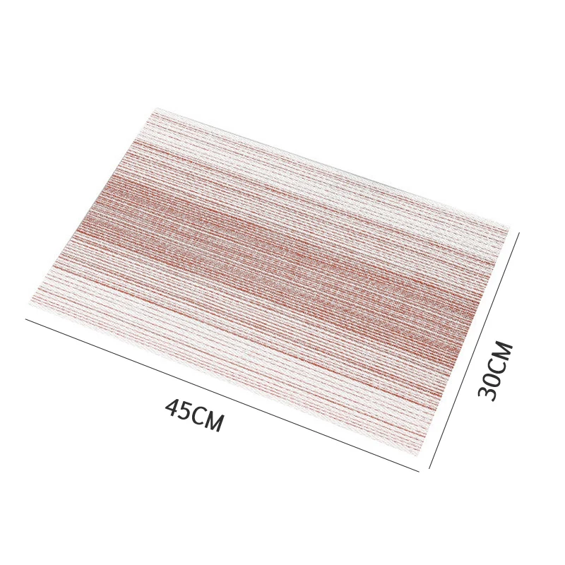 

4PCS PVC Table Mat Dinning Table Placemats Napkin Pad Non-Slip Waterproof Heat Resistant Wedding Table Decoration