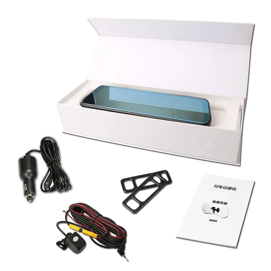 Olysine 10 ''IPS Touch Dashcam Full HD 1080P Автомобильный DVR Stream Media зеркало заднего вида