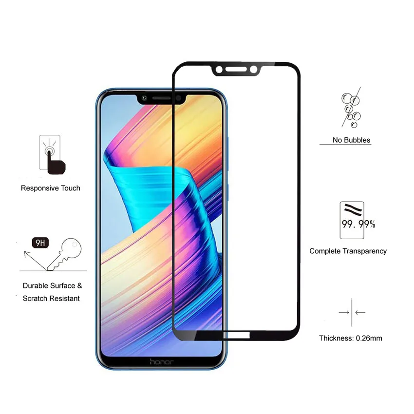 2 шт для huawei Honor Play стекло полное покрытие закаленное стекло для huawei Honor Play защита экрана защитное стекло