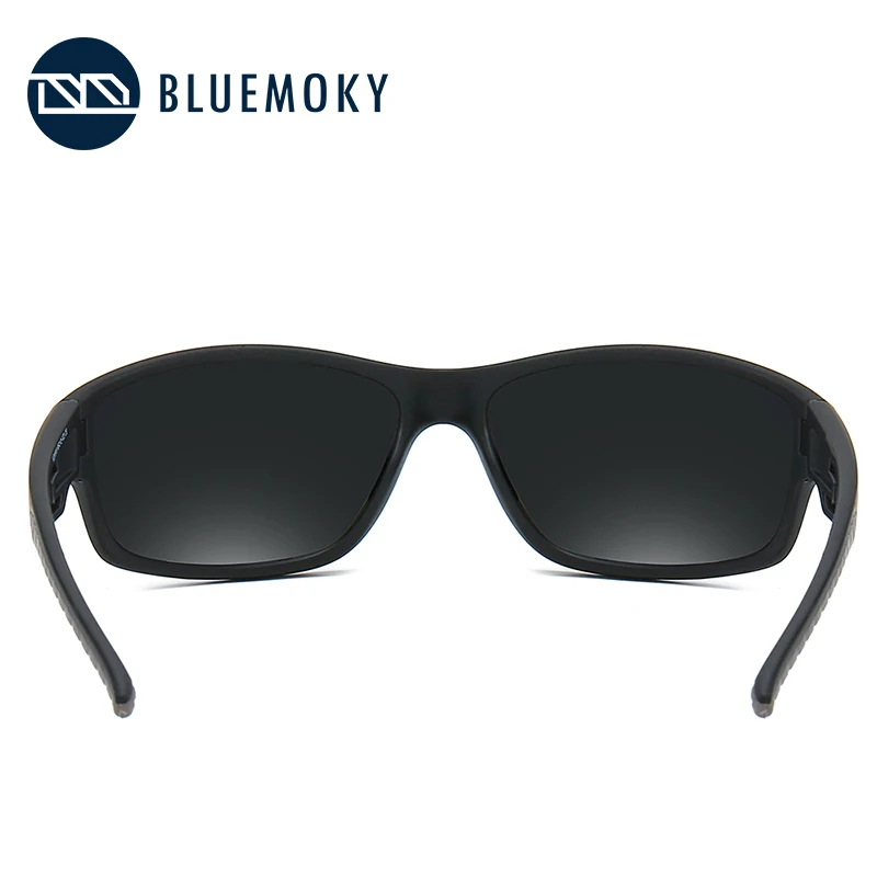 Мужские спортивные солнцезащитные очки BLUEMOKY TR90, Полароид, уф400, солнцезащитные очки, мужские поляризованные черные очки для вождения, брендовые