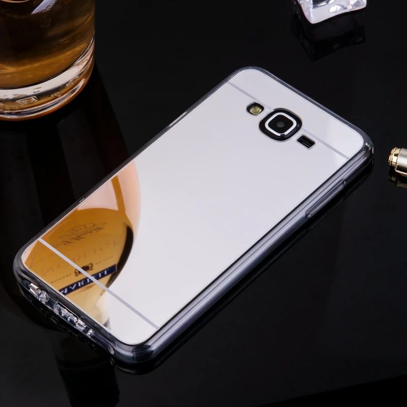 Чехол для телефона samsung Galaxy J7 зеркальный чехол мягкая Задняя накладка чехла из